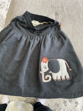 Coach Dark Gray Appliqué Elephant Skirt